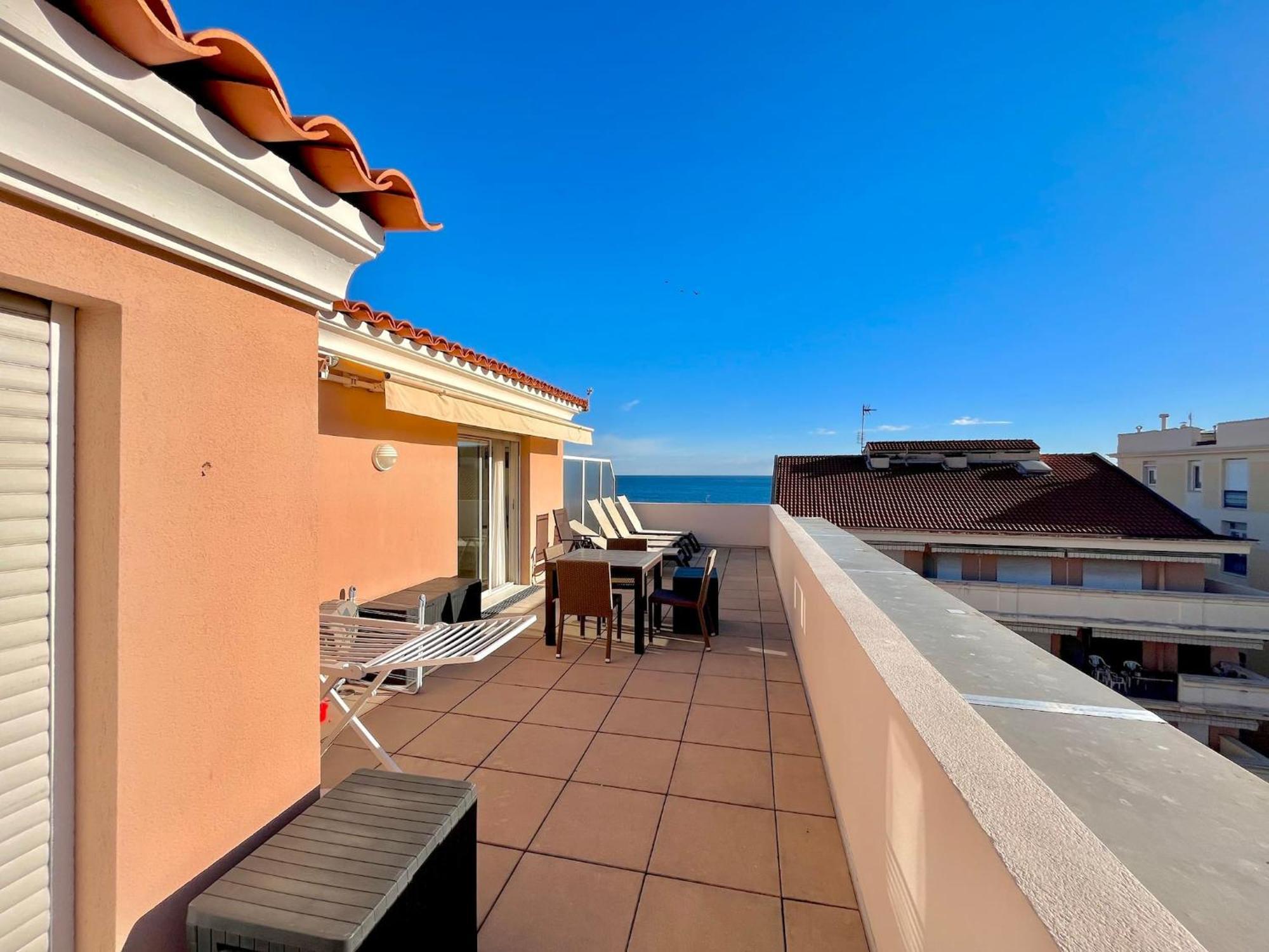 "Le Rooftop Des Rivages" Immense Terrasse, Centre Lejlighed Menton Eksteriør billede