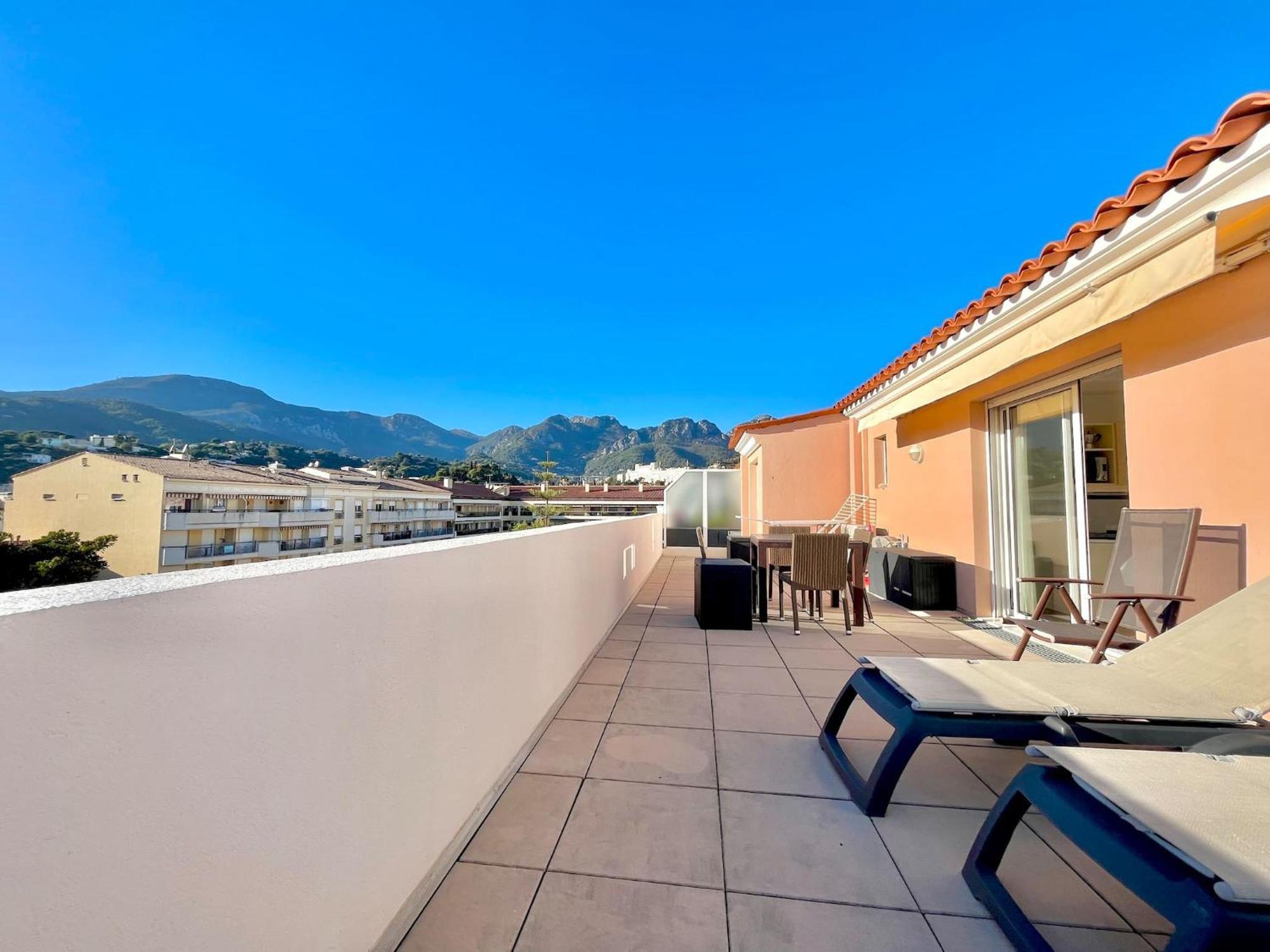 "Le Rooftop Des Rivages" Immense Terrasse, Centre Lejlighed Menton Eksteriør billede